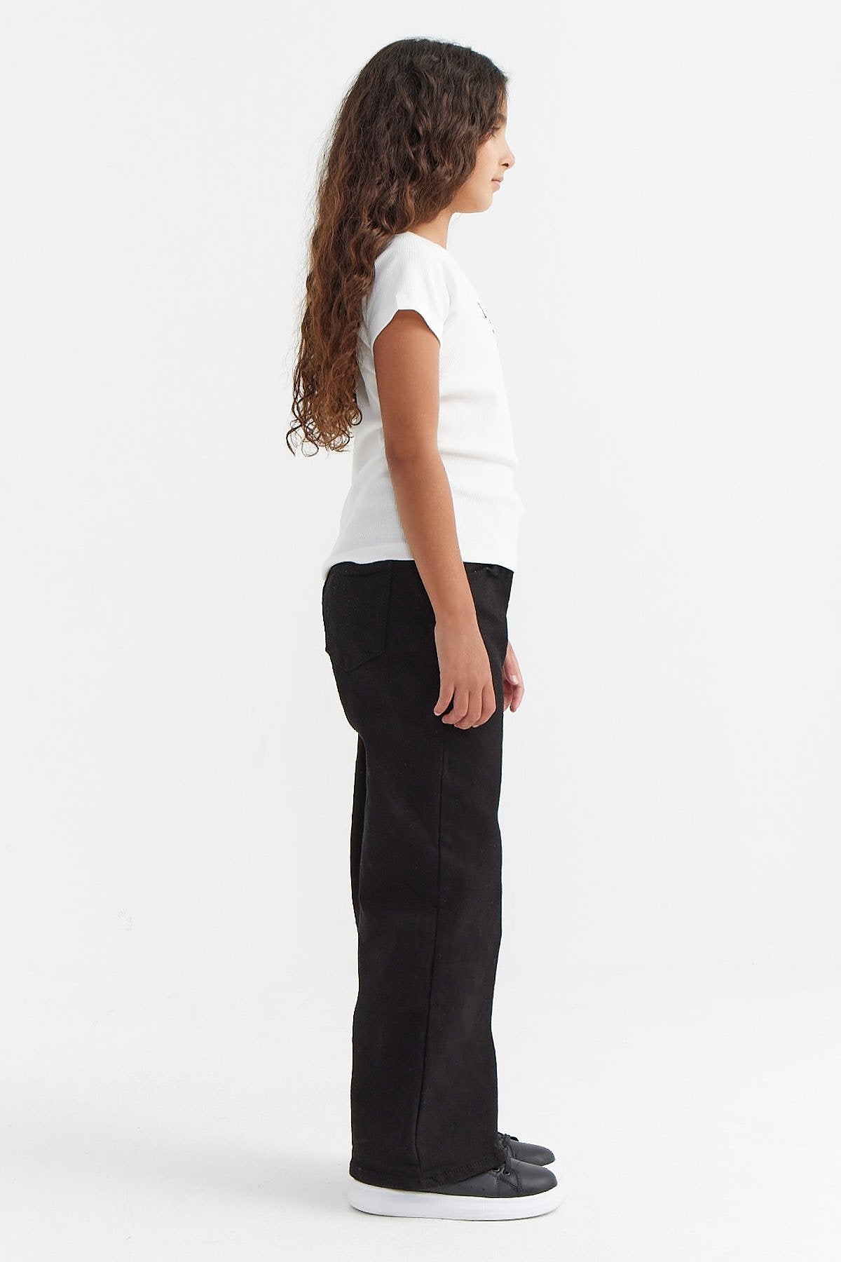 Girl's Wide Leg Straight Trousers