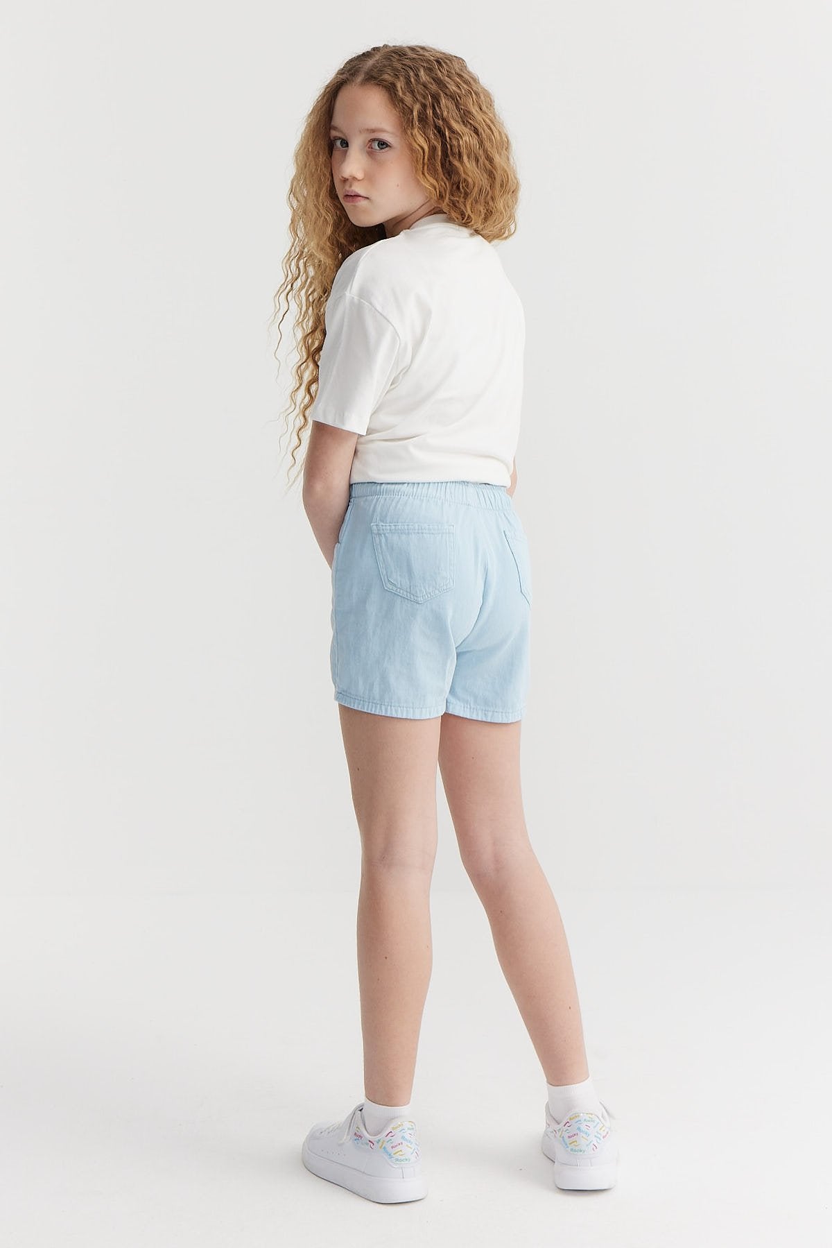 Girl's Elastic Waist Shorts