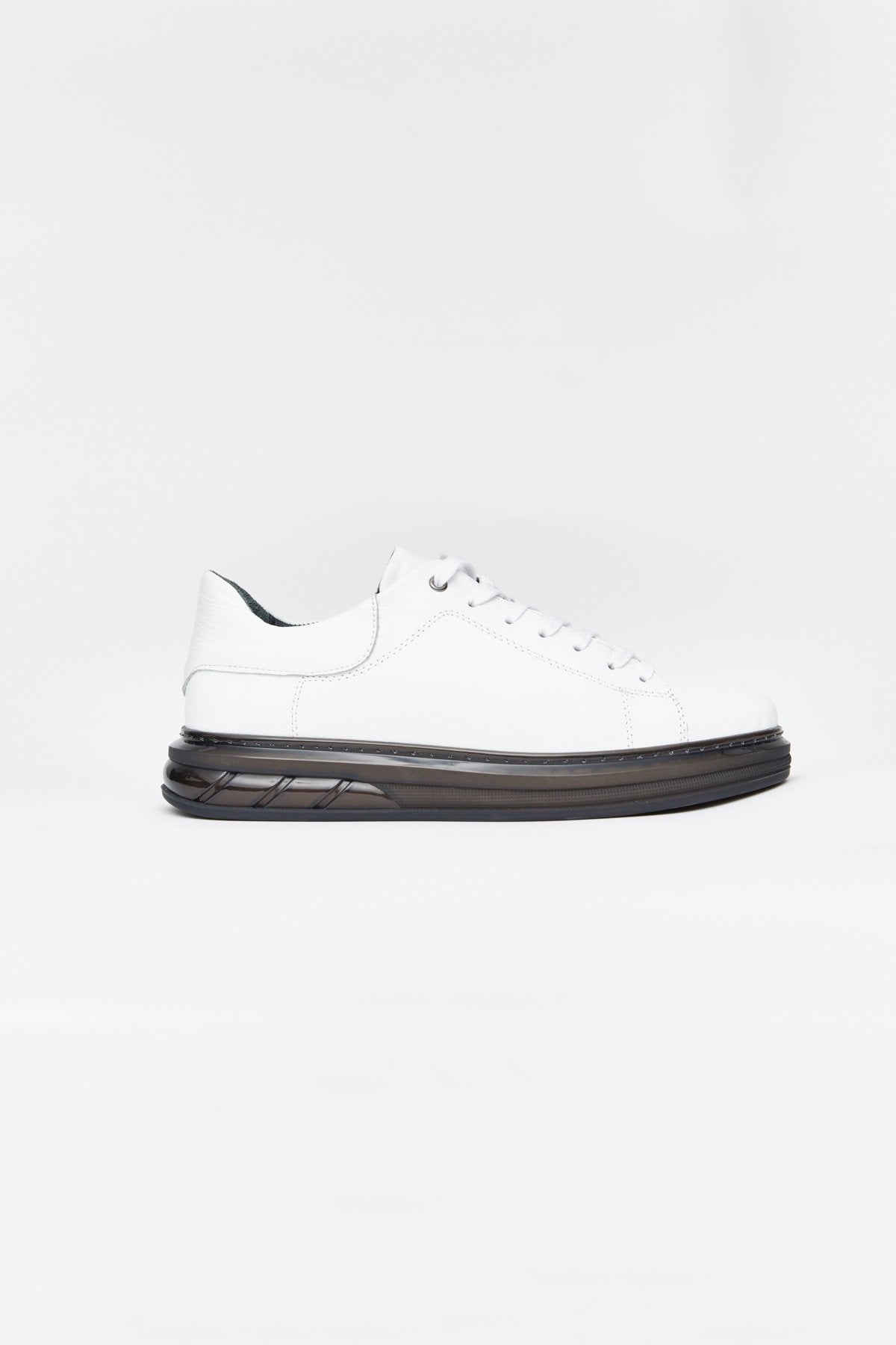 Thick-Soled Leather Casual Shoes