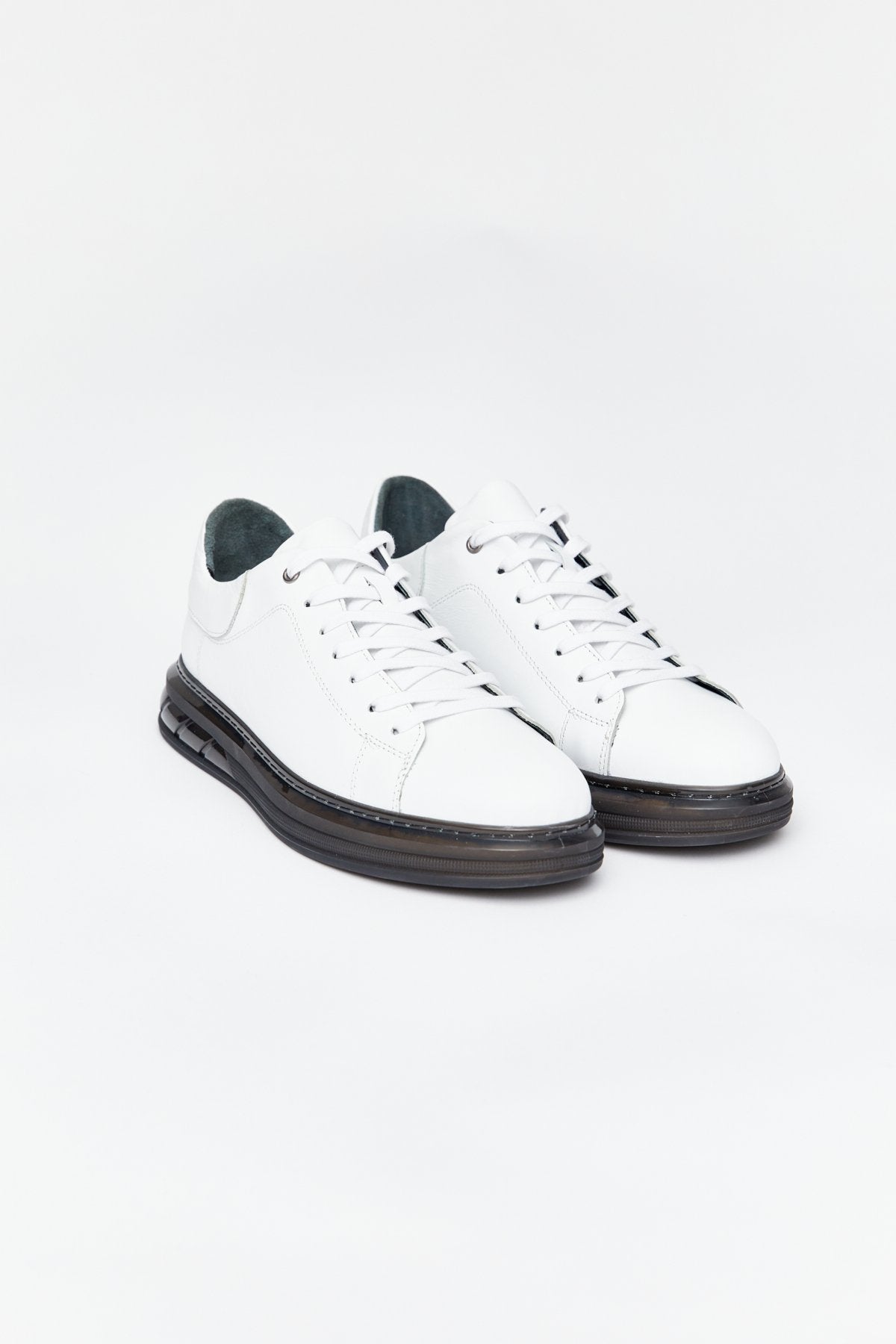 Thick-Soled Leather Casual Shoes