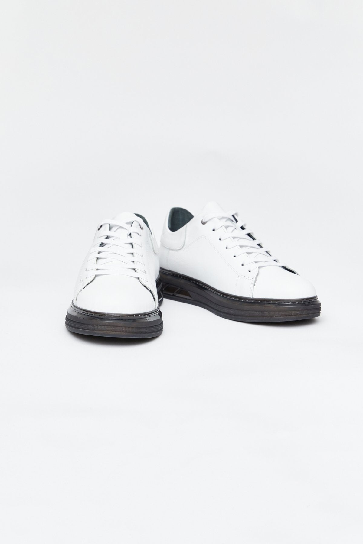 Thick-Soled Leather Casual Shoes