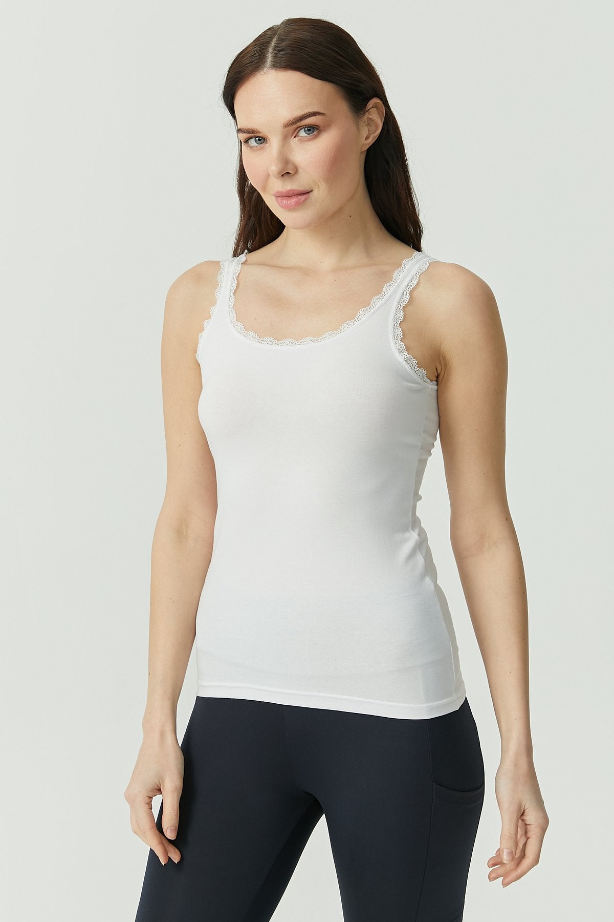 Women's Lace Strappy Tank Top