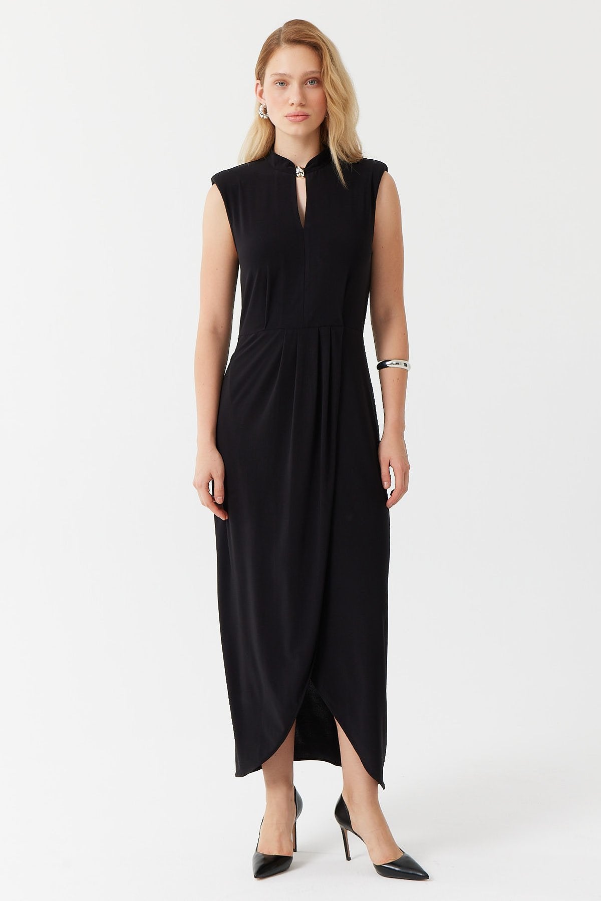 Women's Accessory Grandad Collar Dress