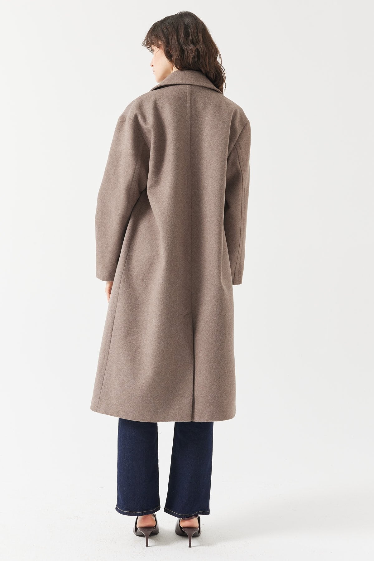 Women's Buttoned Cashmere Coat