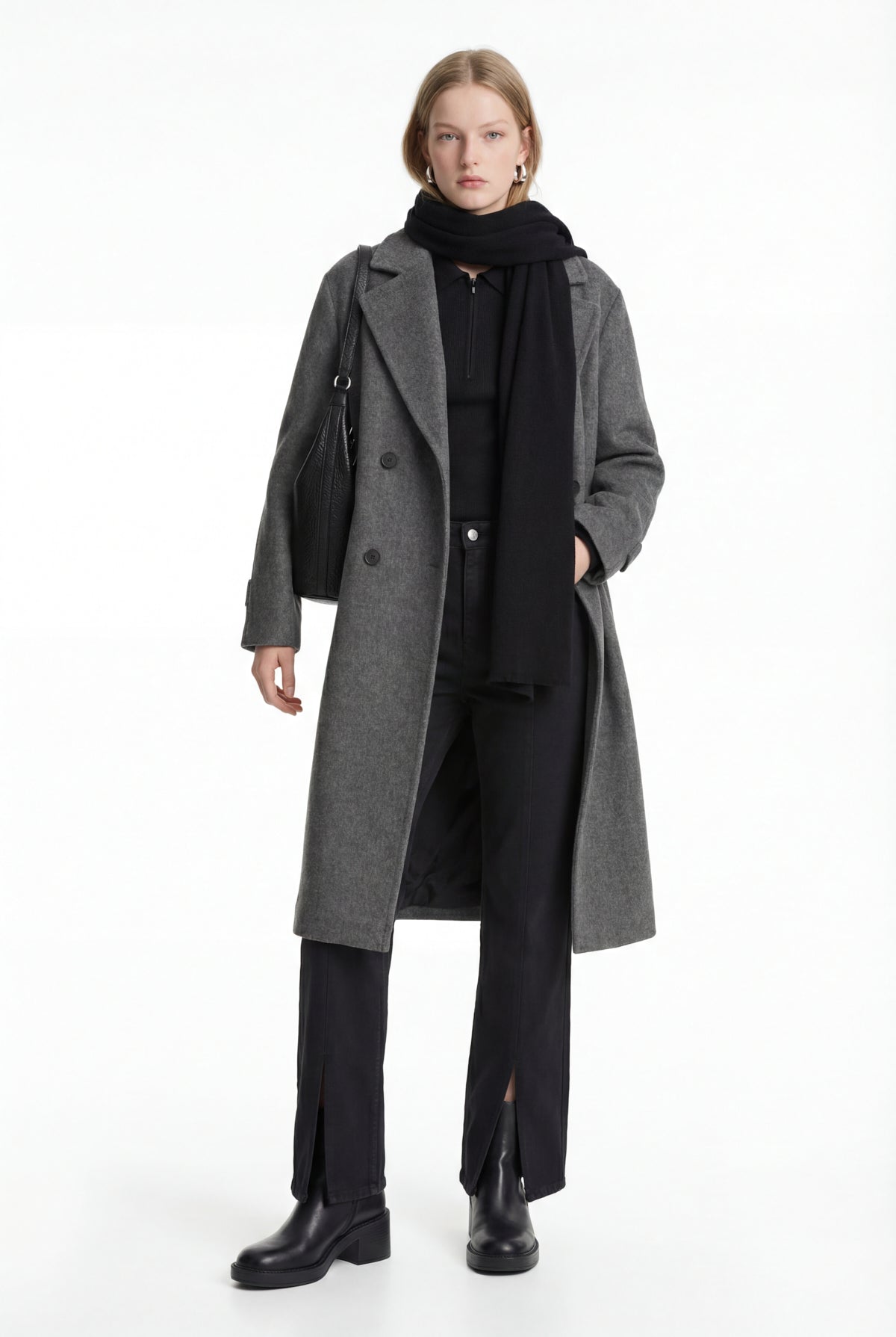 Women's Double-Breasted Bowl Coat