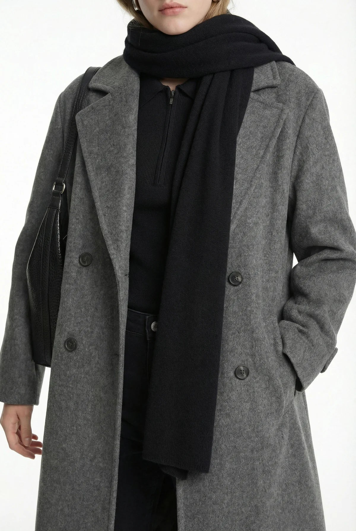 Women's Double-Breasted Bowl Coat