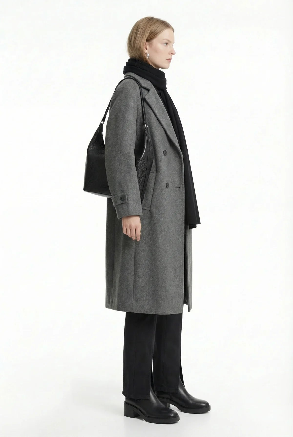 Women's Double-Breasted Bowl Coat