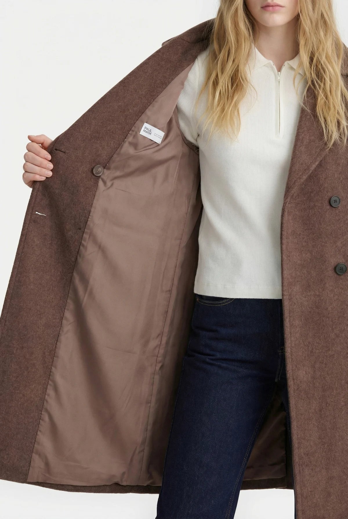 Women's Double-Breasted Bowl Coat