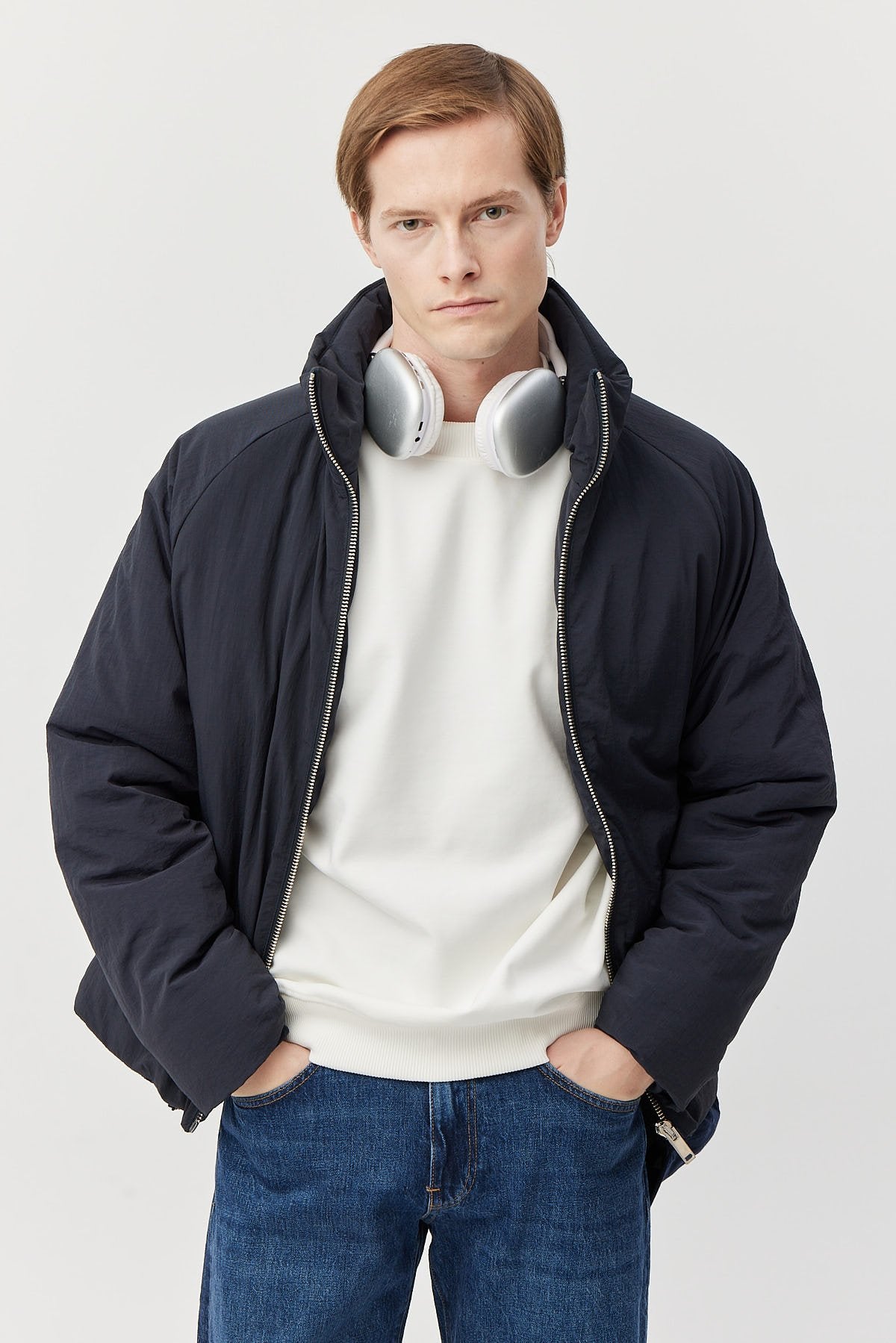 Men's Stand Collar Bomber Jacket