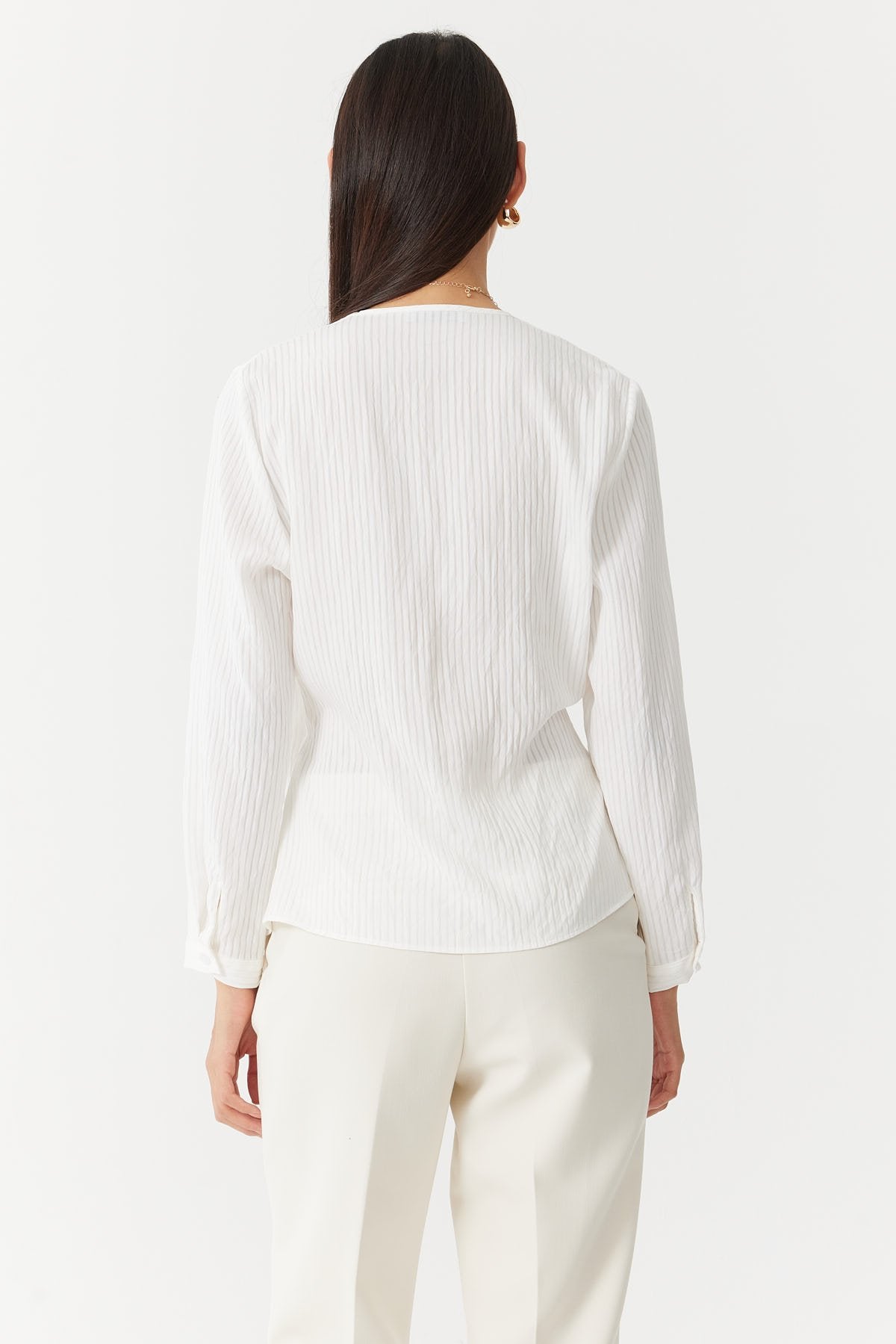 Women's Tied Wrap Blouse