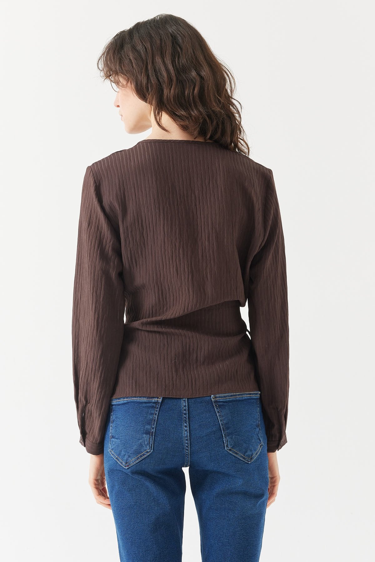 Women's Tied Wrap Blouse