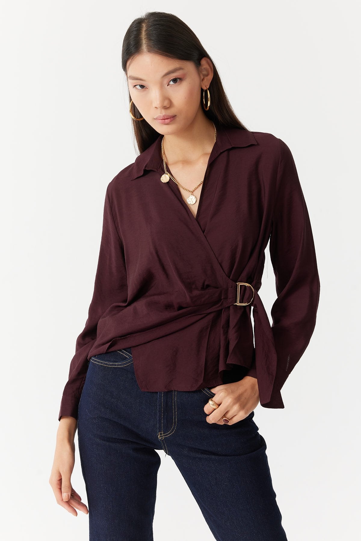 Women's Wrap Blouse