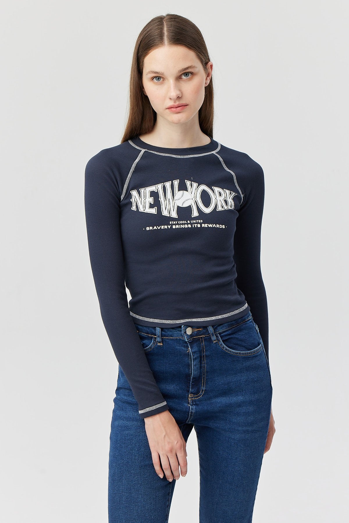 Women's Contrast Stitched Bodysuit