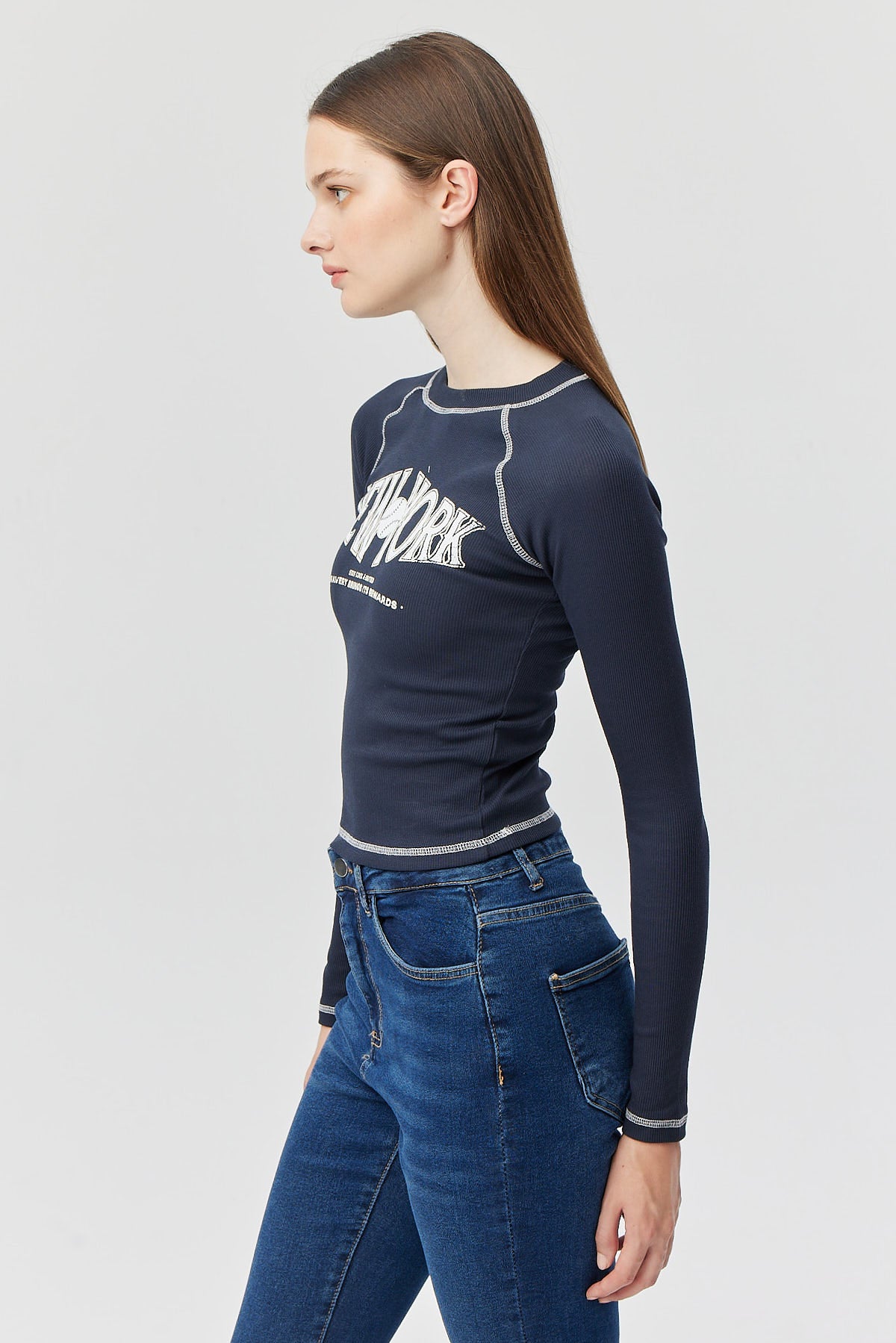 Women's Contrast Stitched Bodysuit