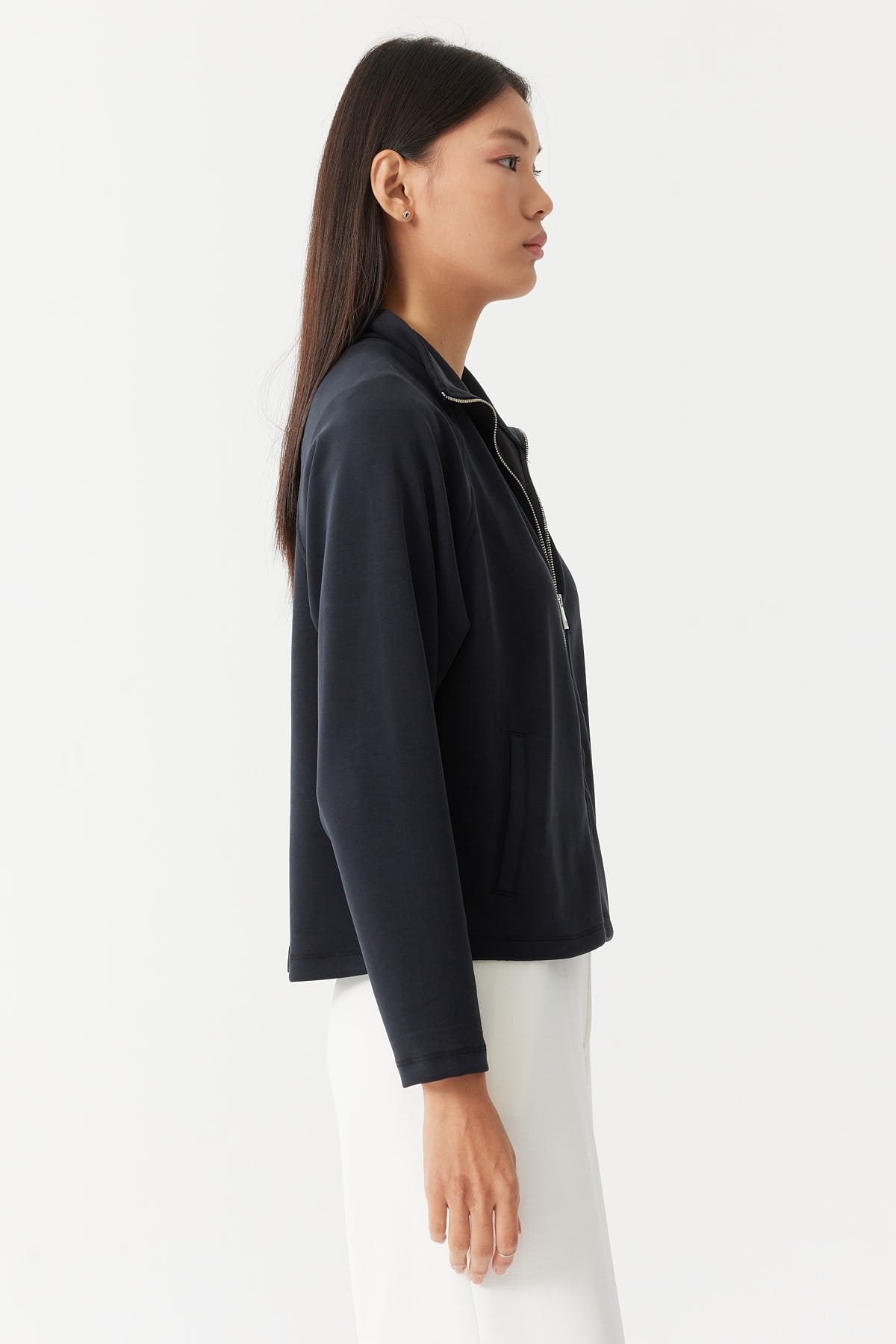 Women's Zippered Sweat Top