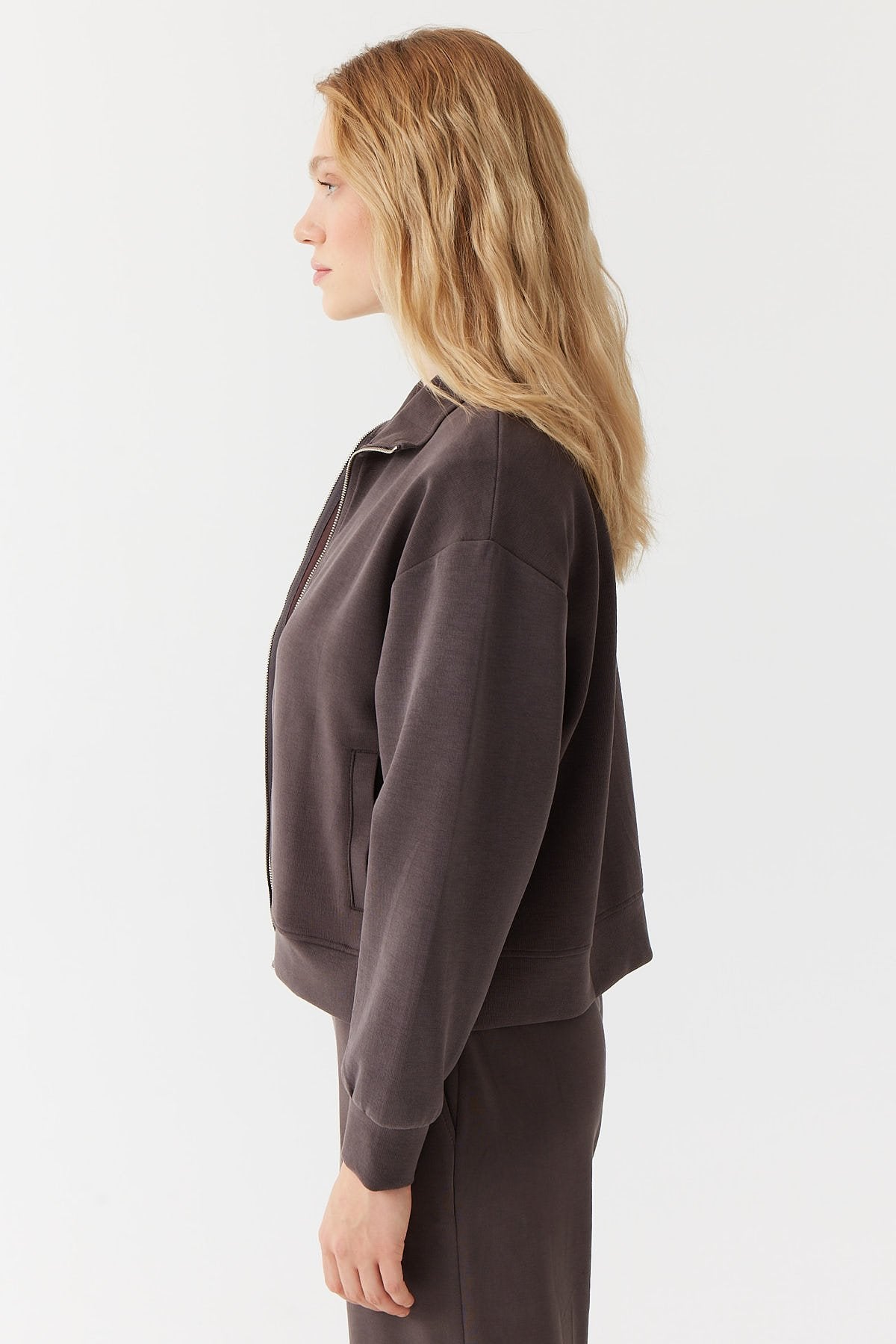 Women's Zippered Sweat Top