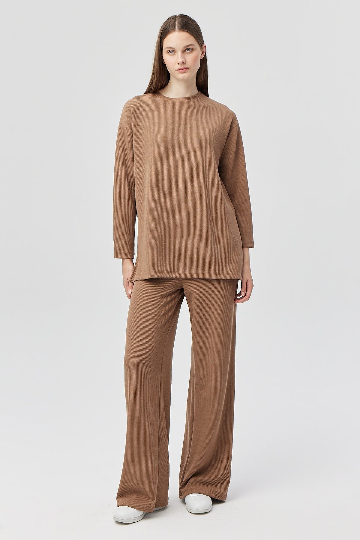 Women's Elastic Waist Knitted Trousers