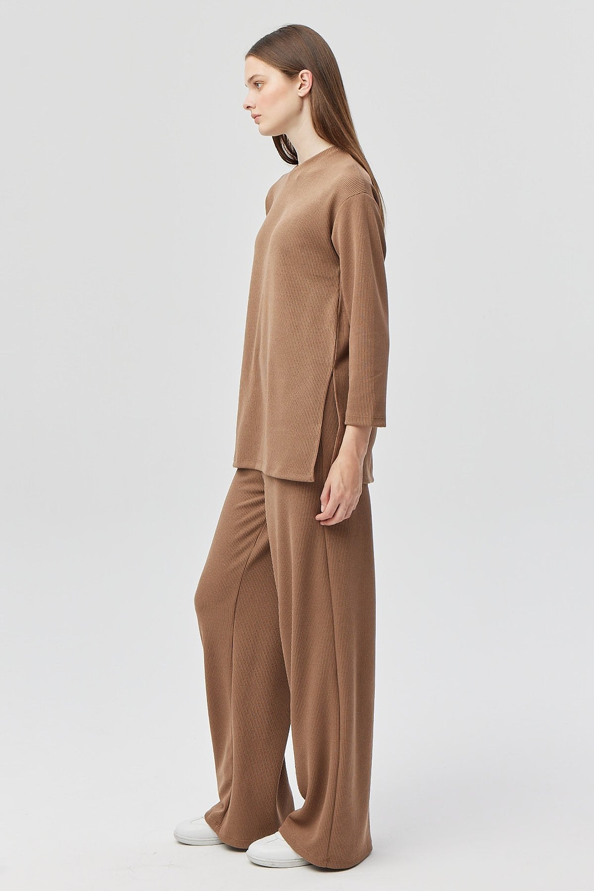Women's Elastic Waist Knitted Trousers