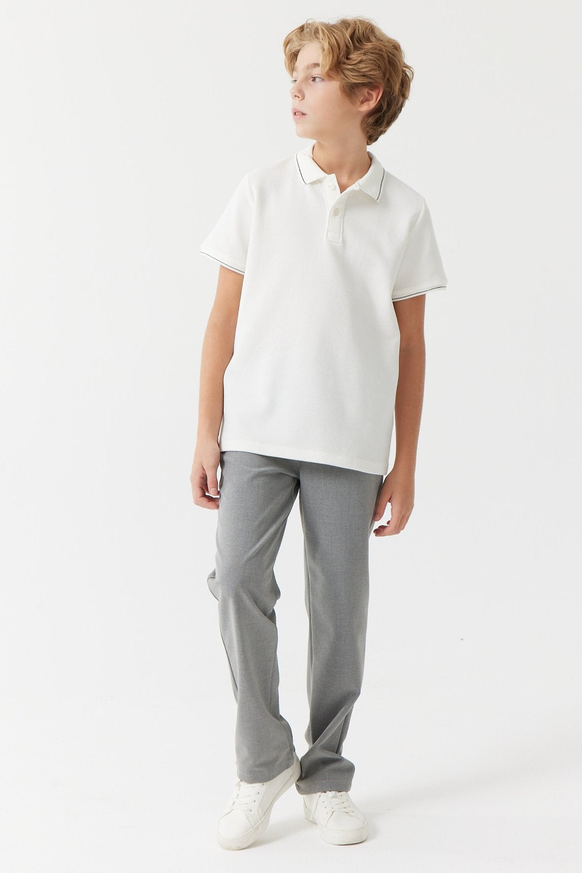 Boy's Elastic Waist Jogger Trousers