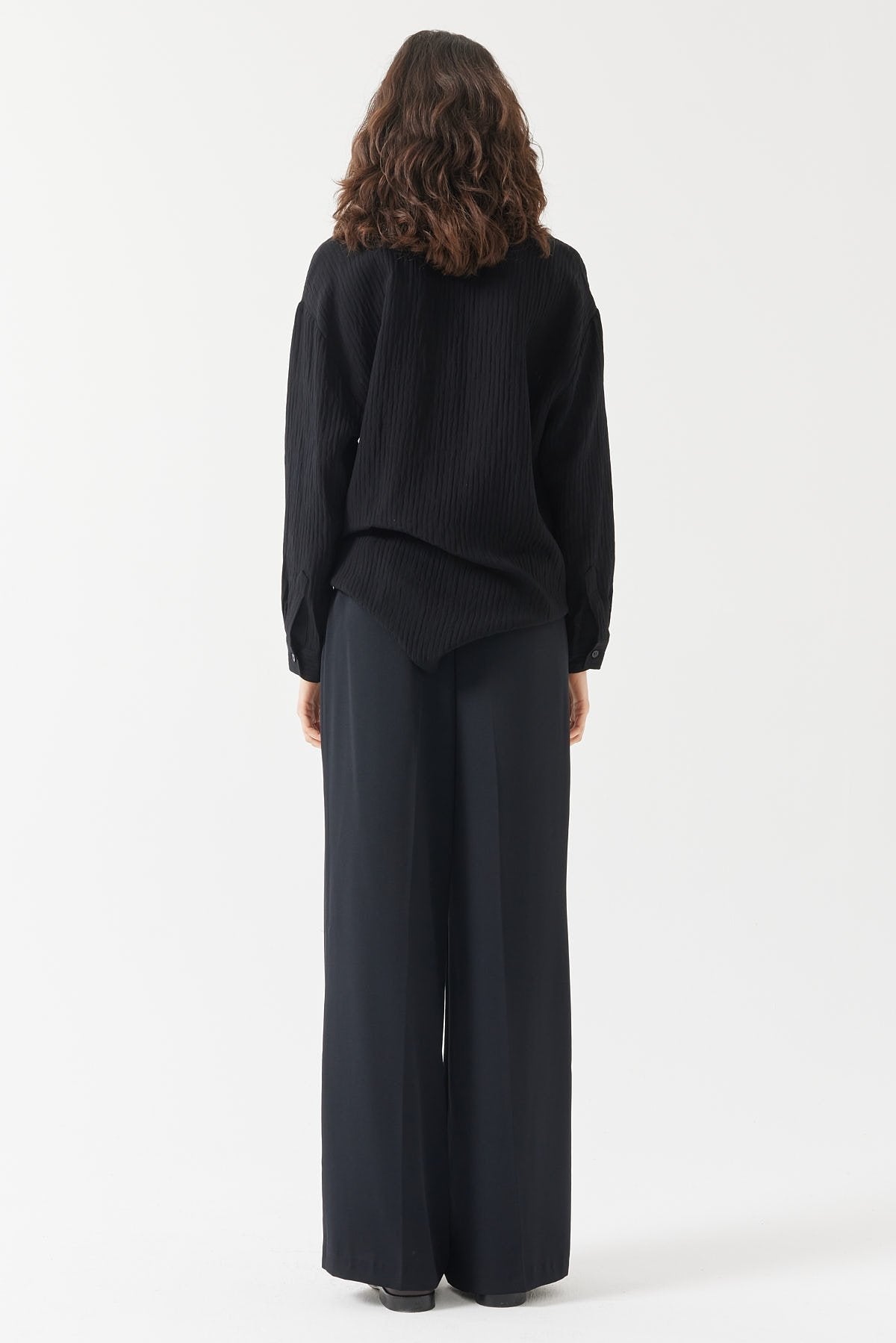 Women's Belted Fabric Trousers