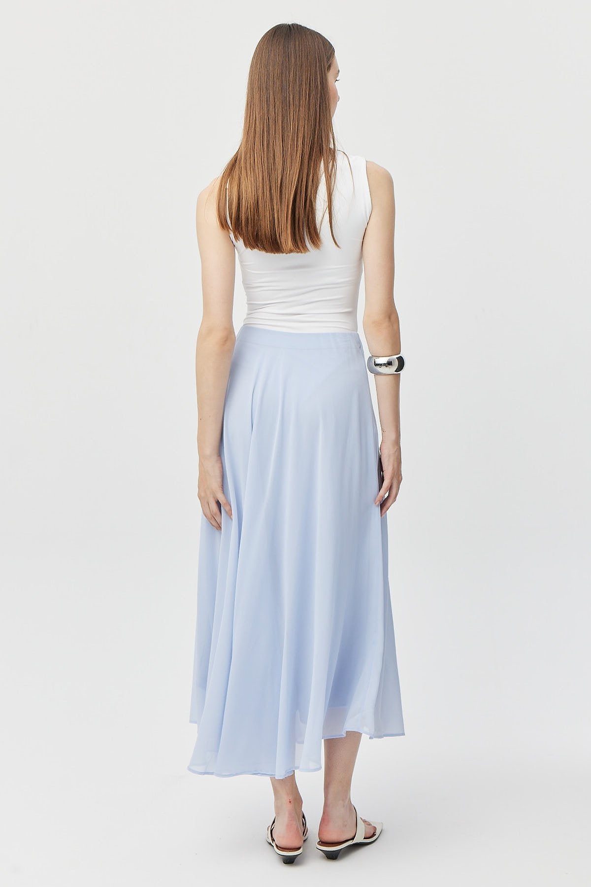 Women's Lined Chiffon Skirt