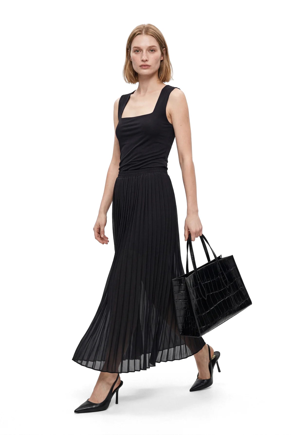 Women's Chiffon Pleated Skirt