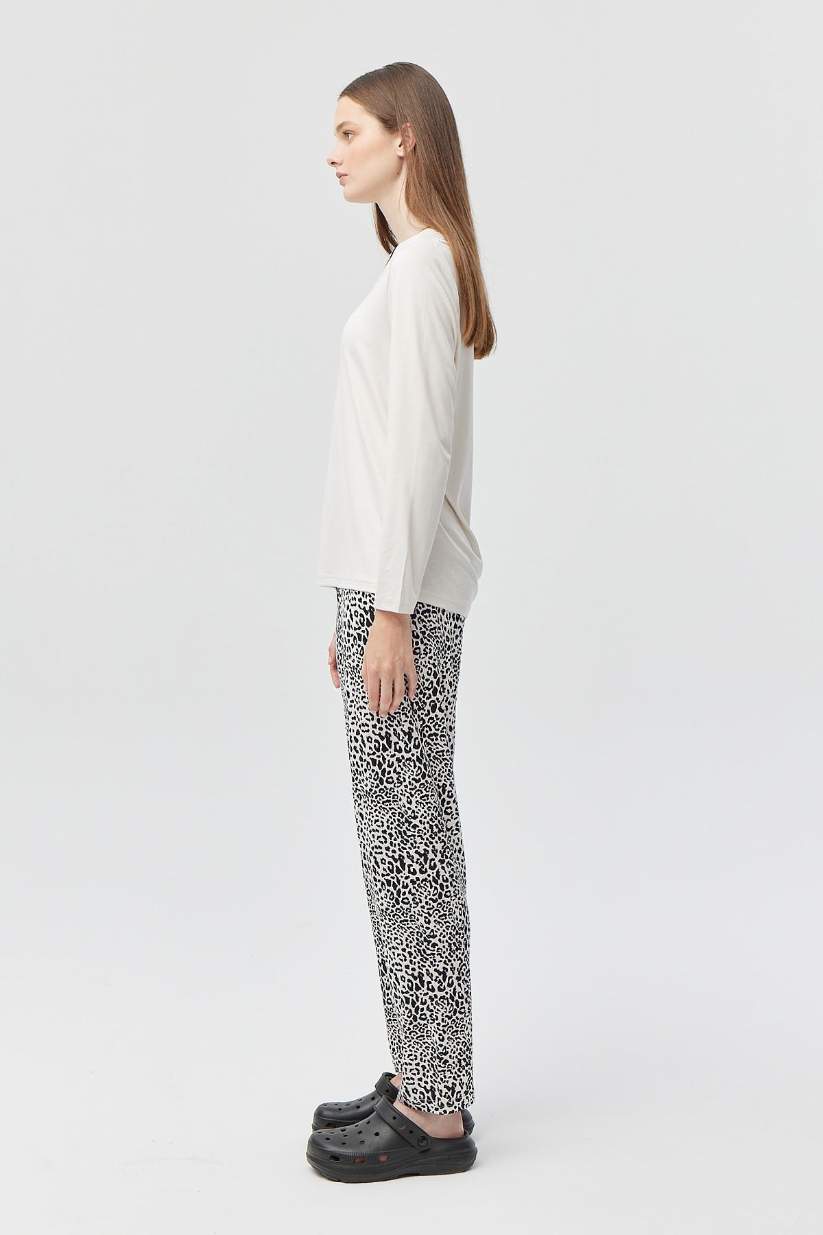 Women's V-Neck Long Sleeve Pajama Set