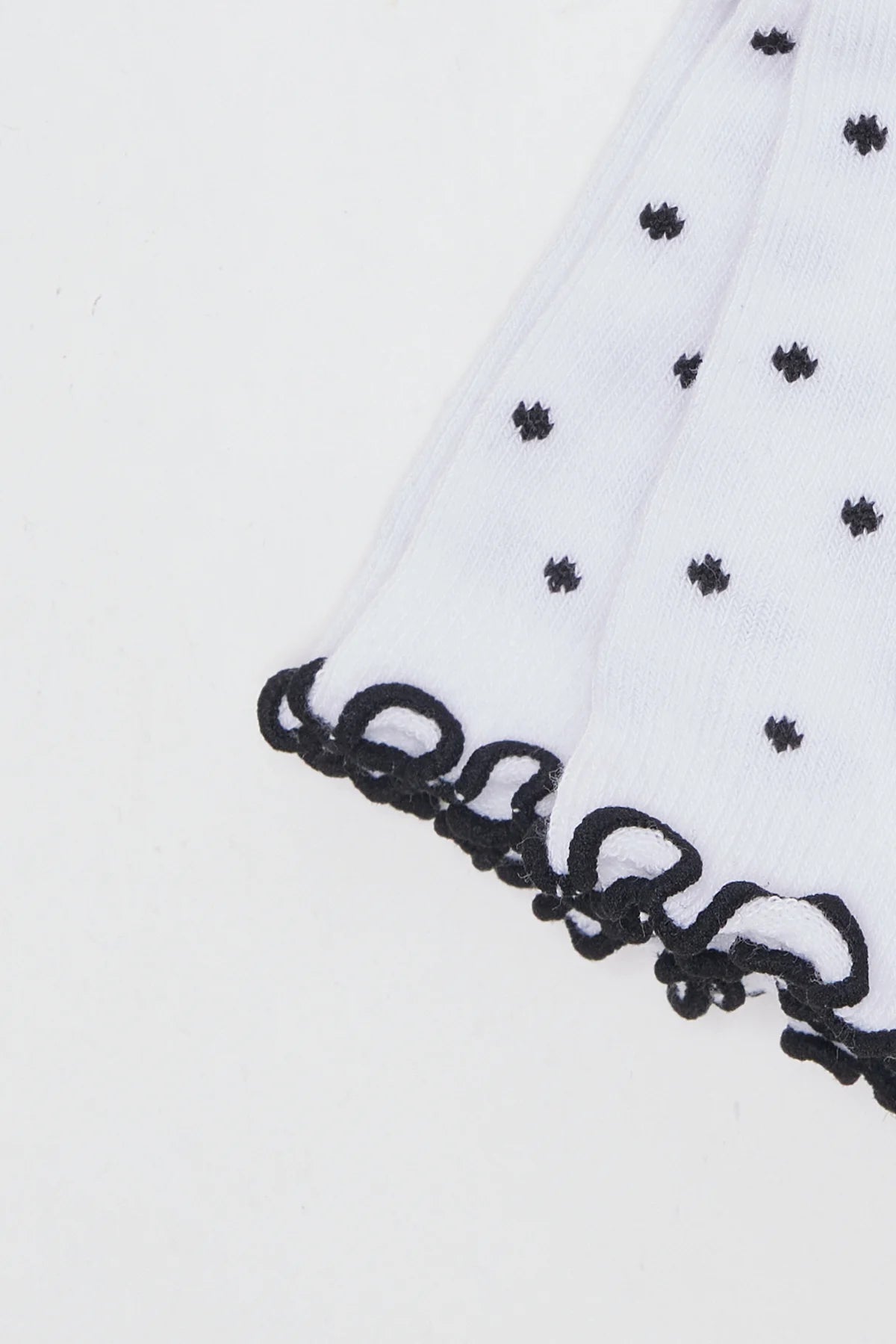 Women's Polka Dot Overcoat 2-Pack Cotton Socks Wpyk1