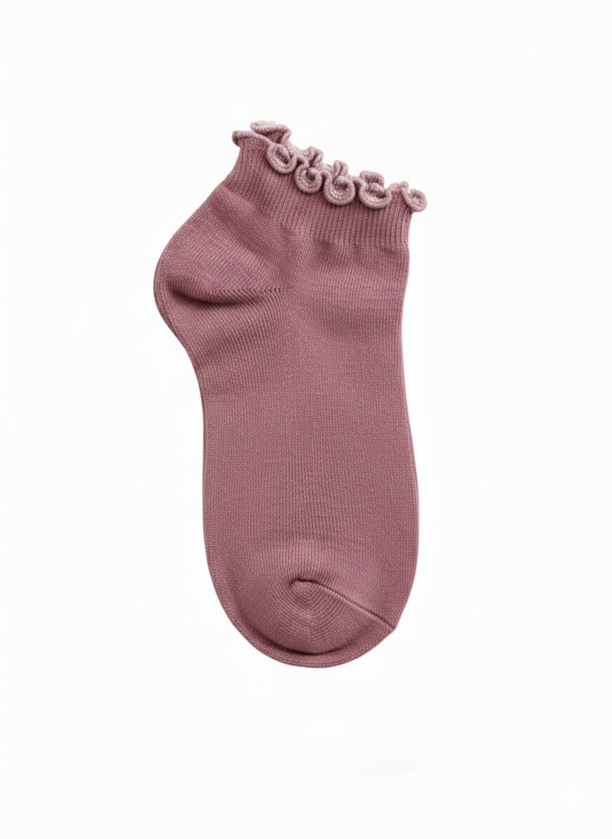 Girl's Overlock Bootie Two-Pack Socks