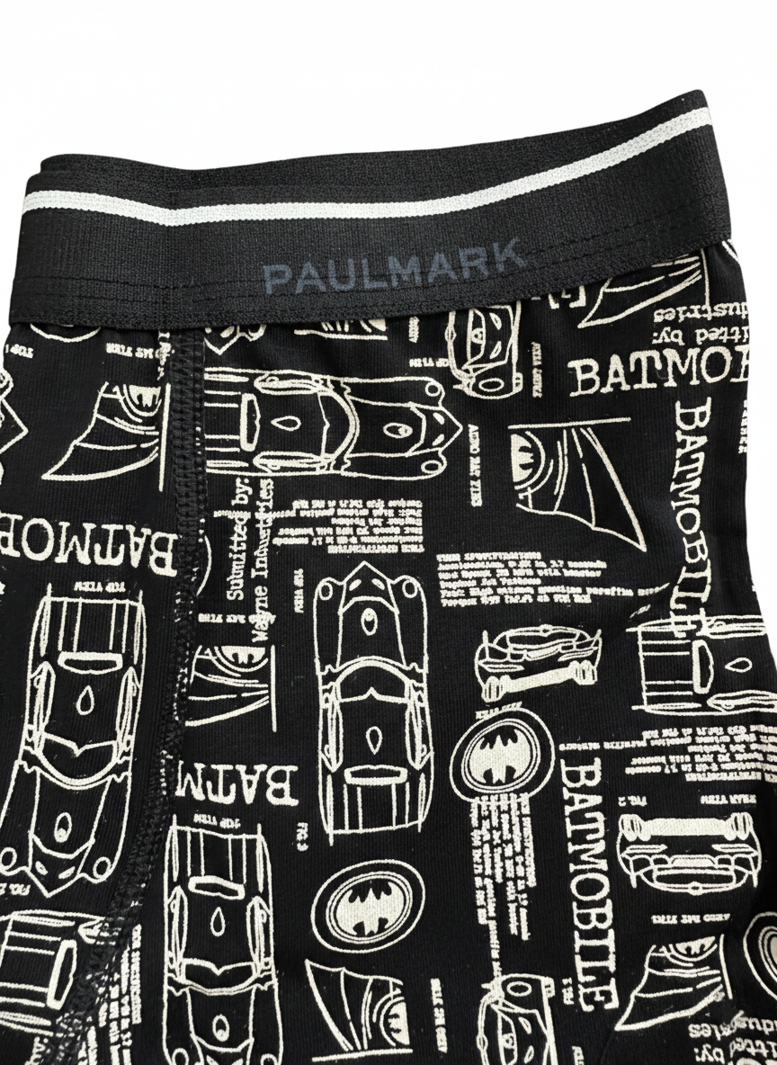 BOYS' PATTERNED SINGLE BOXER SHORTS