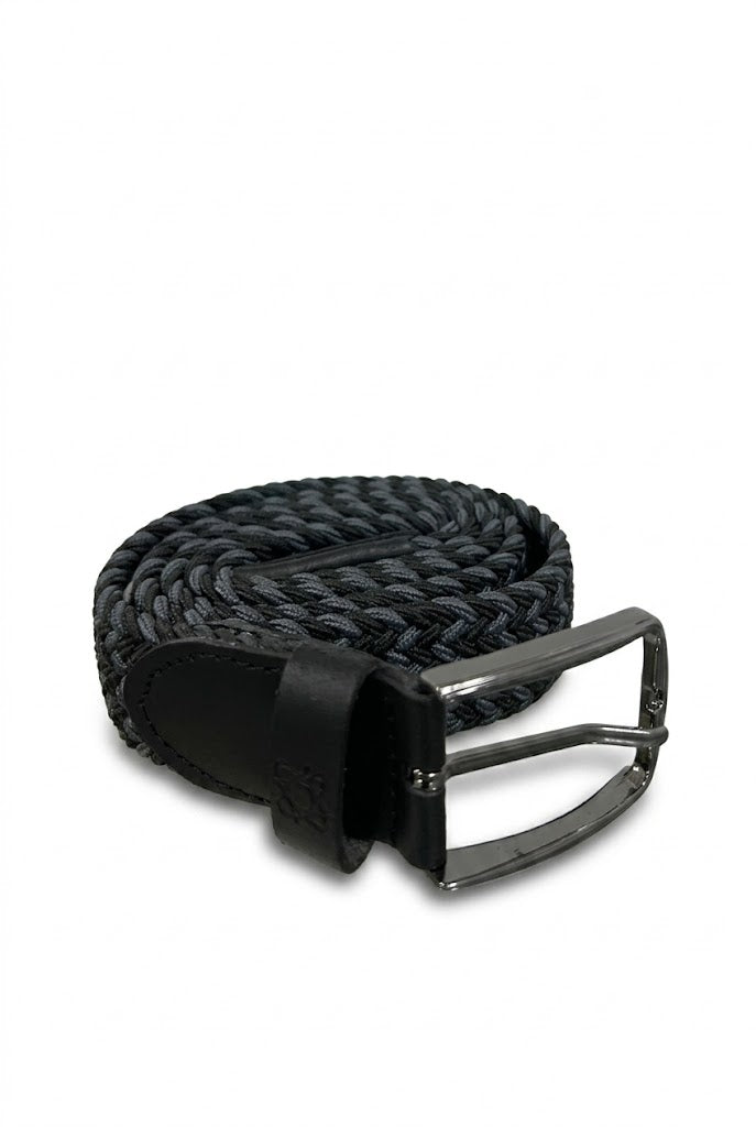 TDY26LASK05 Men's Detailed 100% Leather Polyester Elastane Elastic Sports Belt