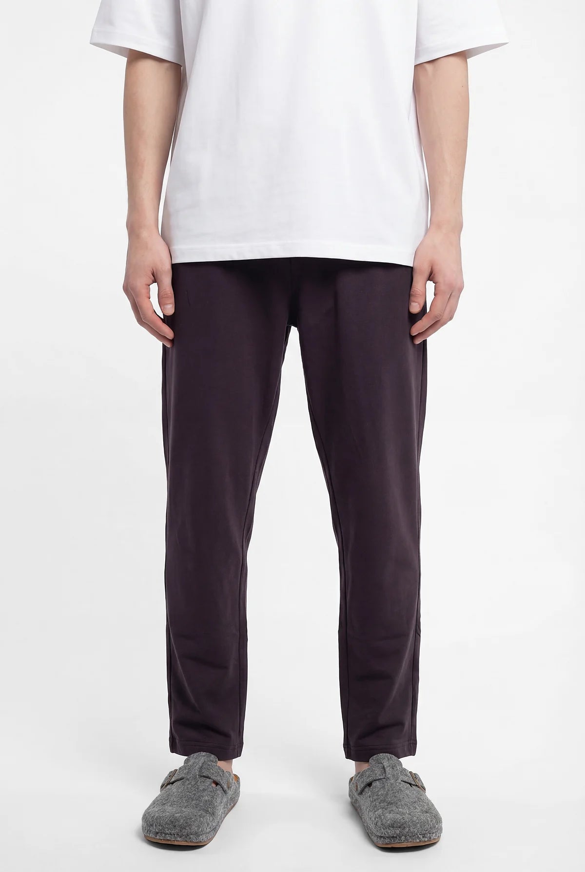 Men's Basic Pajama Bottoms with Elastic Waistband
