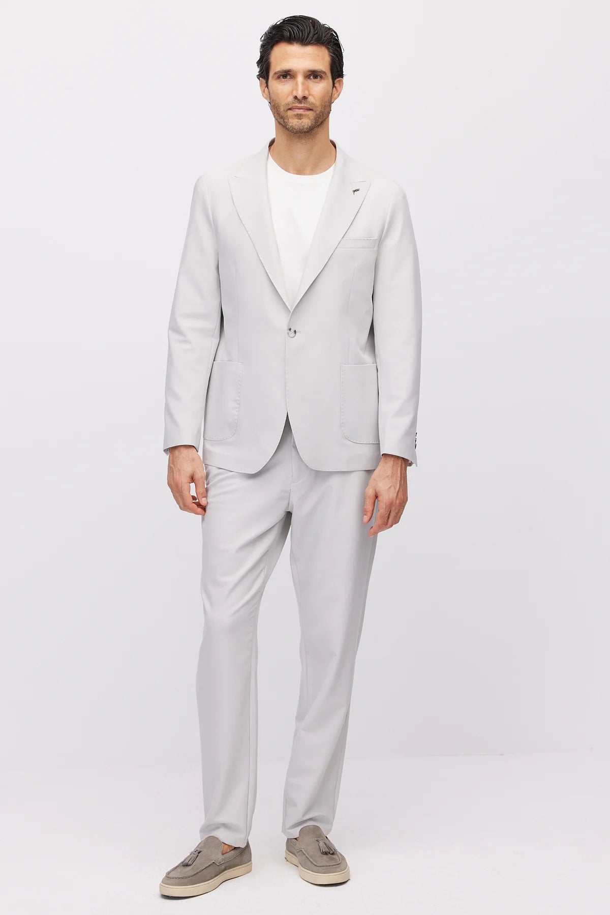 Men's One-Button Notch Lapel Suit