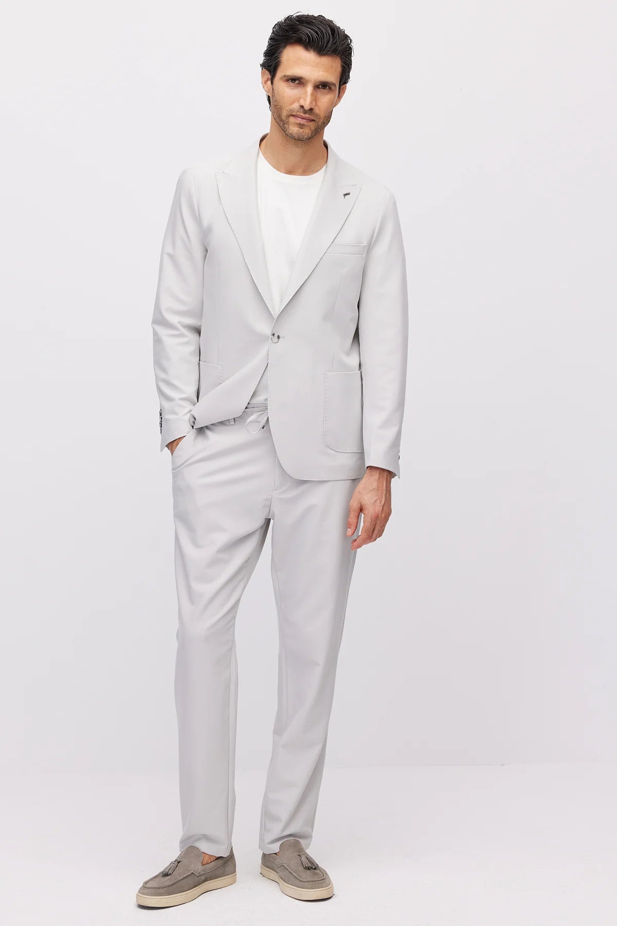 Men's One-Button Notch Lapel Suit