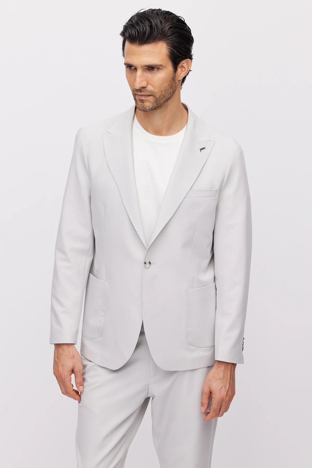 Men's One-Button Notch Lapel Suit