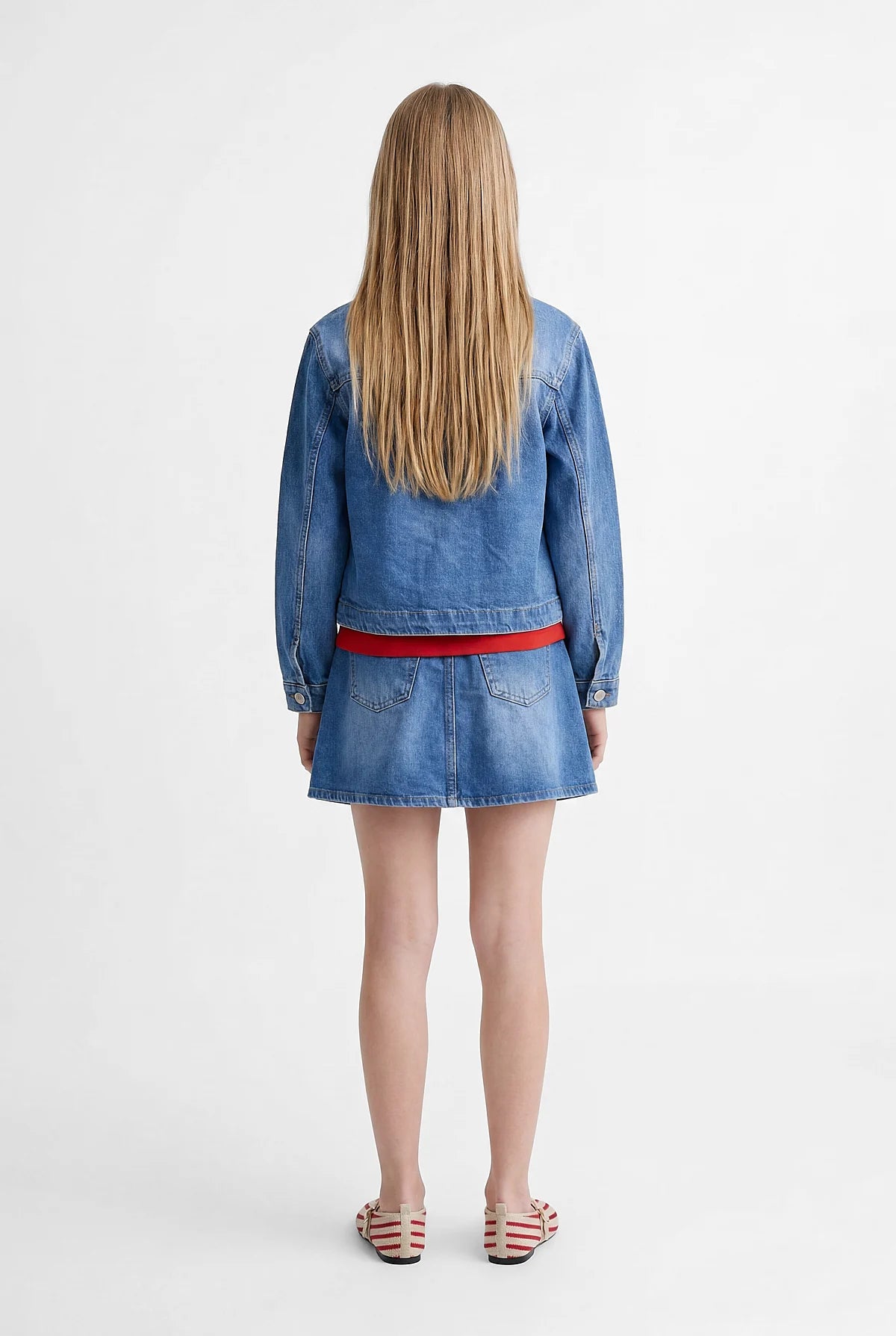 Girls' Patch Pocket Denim Jacket