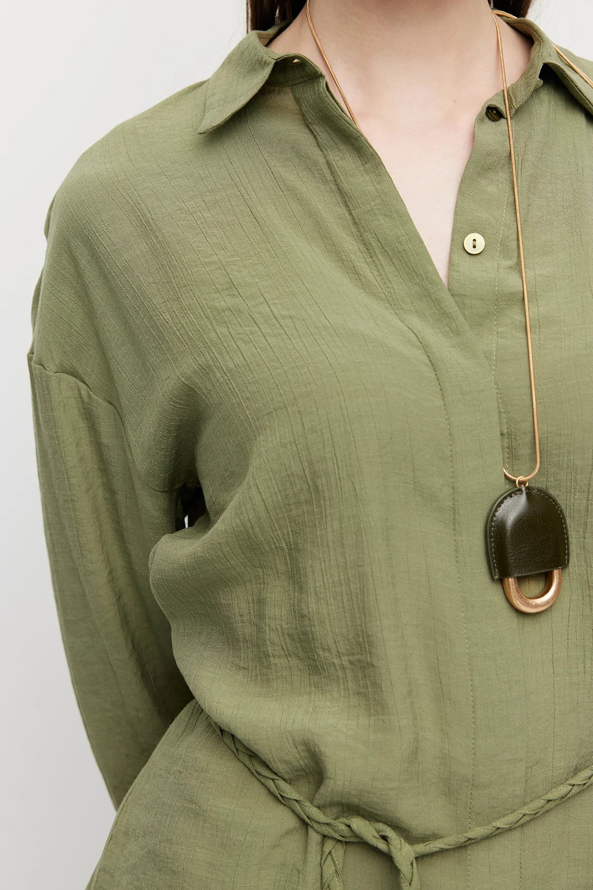 Women's Belted Shirt Tunic