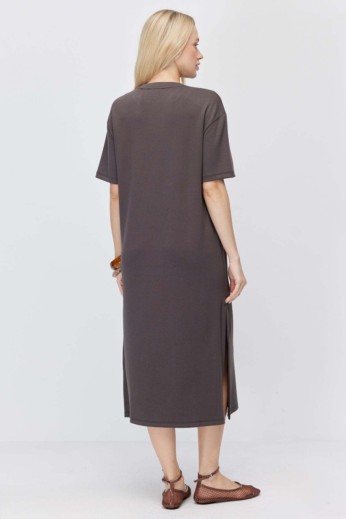 Women's Off-Shoulder Slit Dress