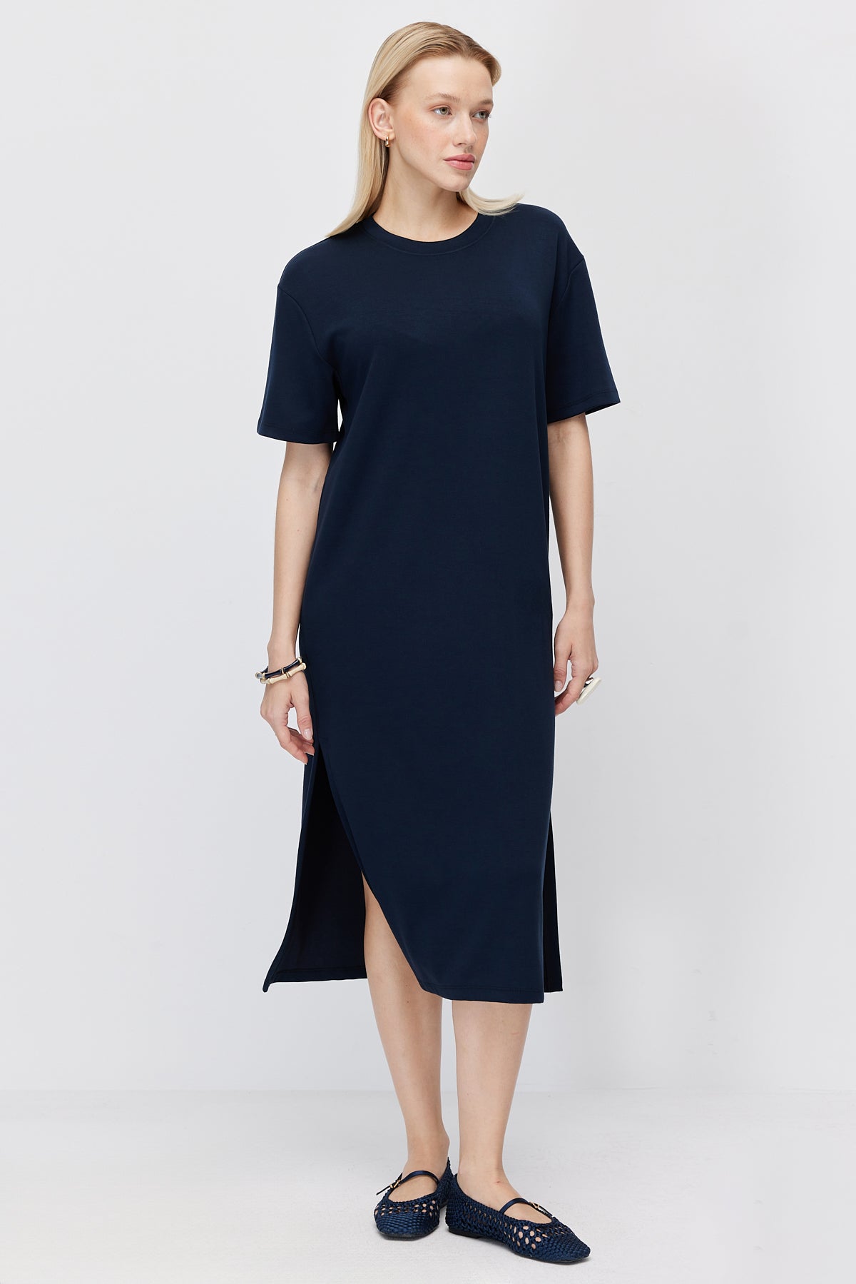Women's Off-Shoulder Slit Dress