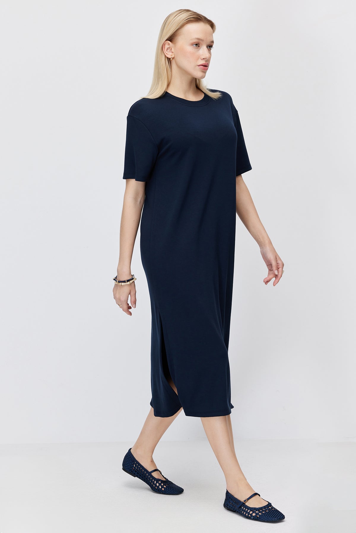 Women's Off-Shoulder Slit Dress