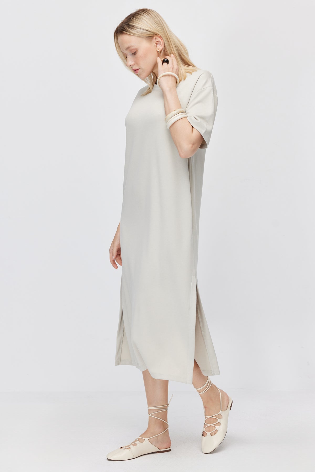Women's Off-Shoulder Slit Dress