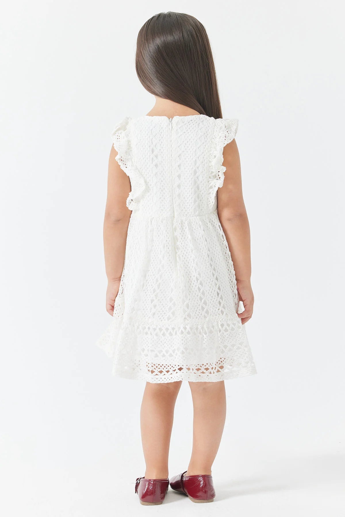Girl's Lace-Look Dress