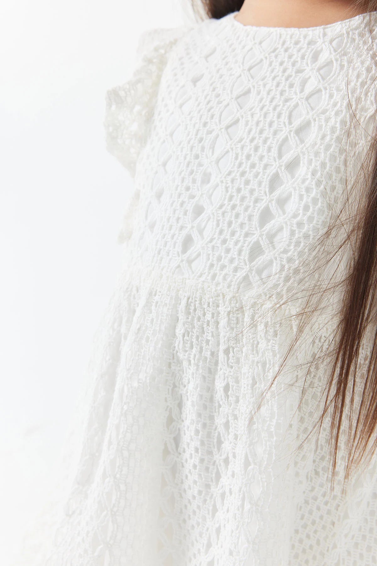 Girl's Lace-Look Dress
