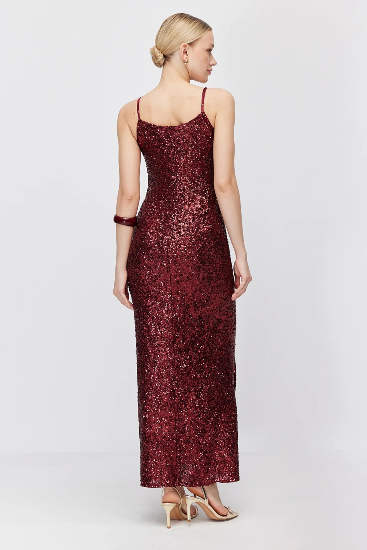 Women's Thin Strap Sequin Dress