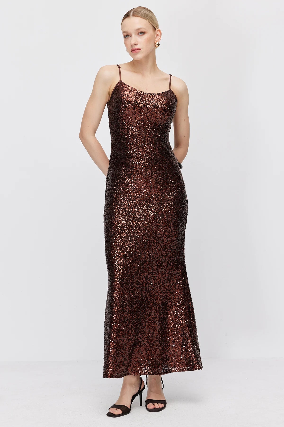 Women's Thin Strap Sequin Dress