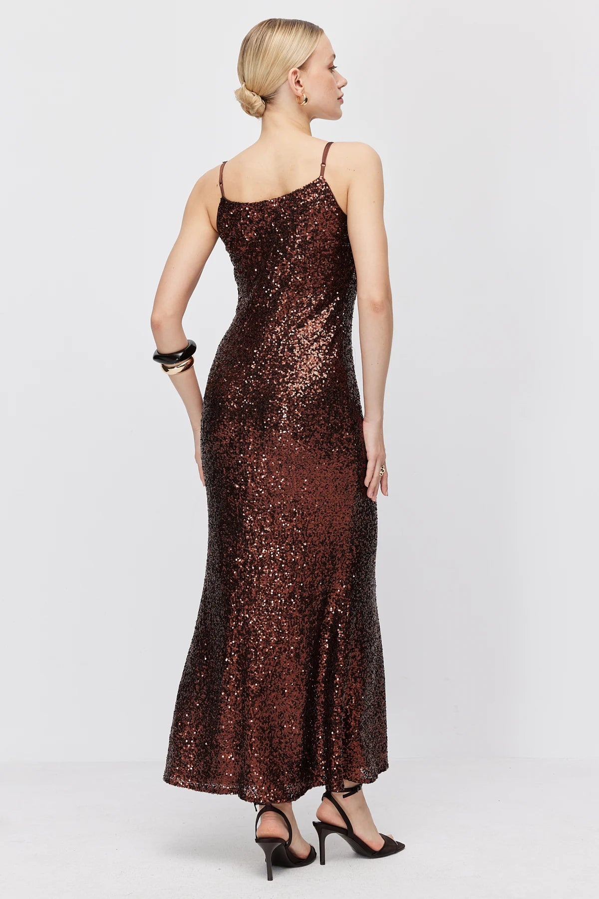 Women's Thin Strap Sequin Dress