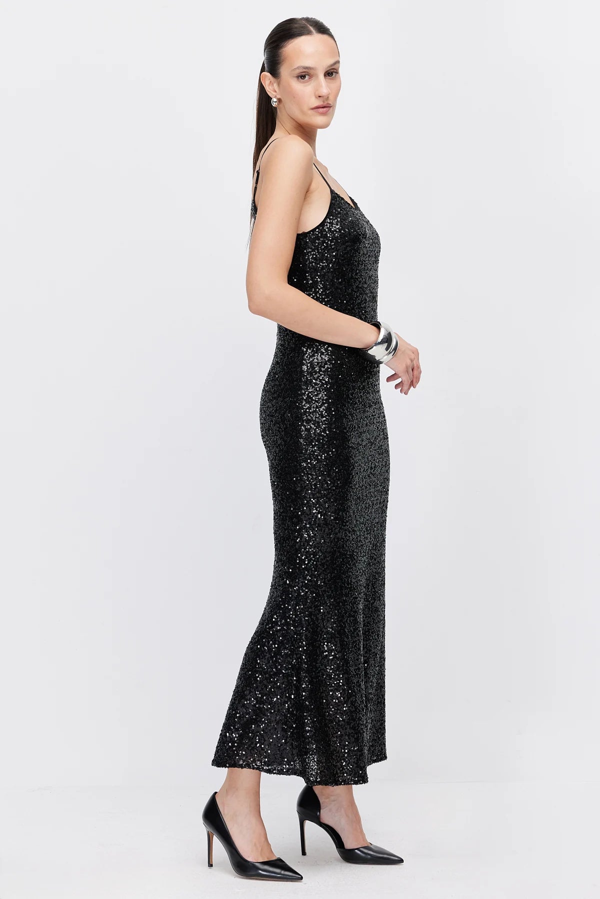 Women's Thin Strap Sequin Dress