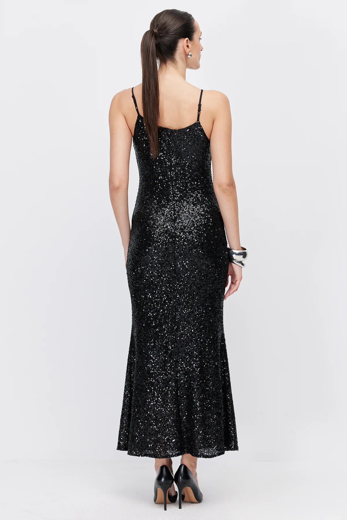 Women's Thin Strap Sequin Dress