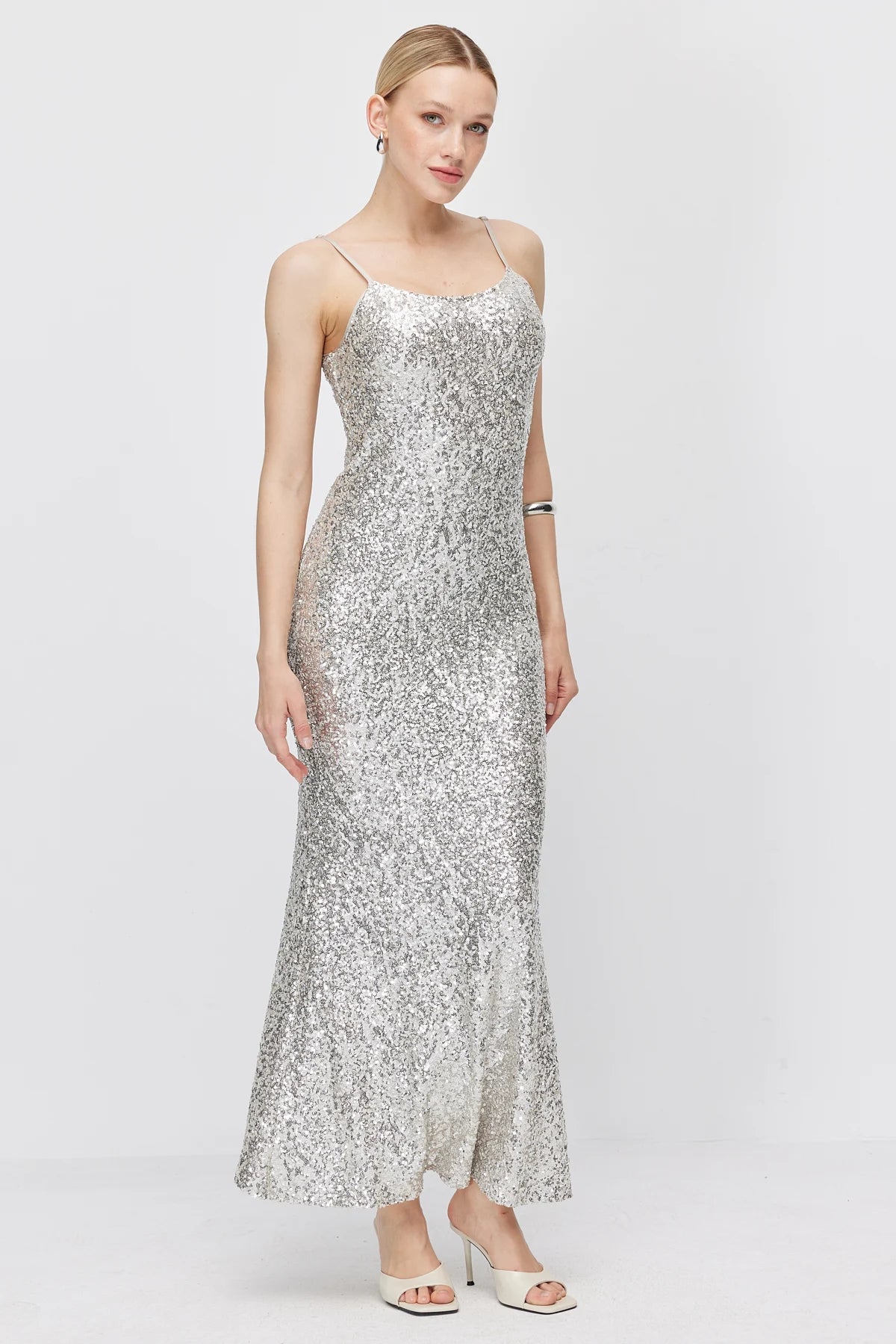 Women's Thin Strap Sequin Dress