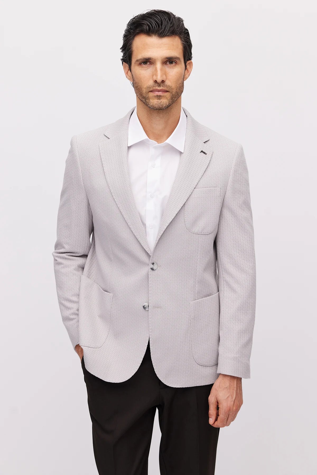 Men's Mono Collar Slim Fit Jacket